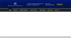 Desktop Screenshot of maciascounsel.com