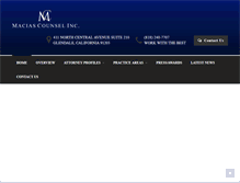 Tablet Screenshot of maciascounsel.com